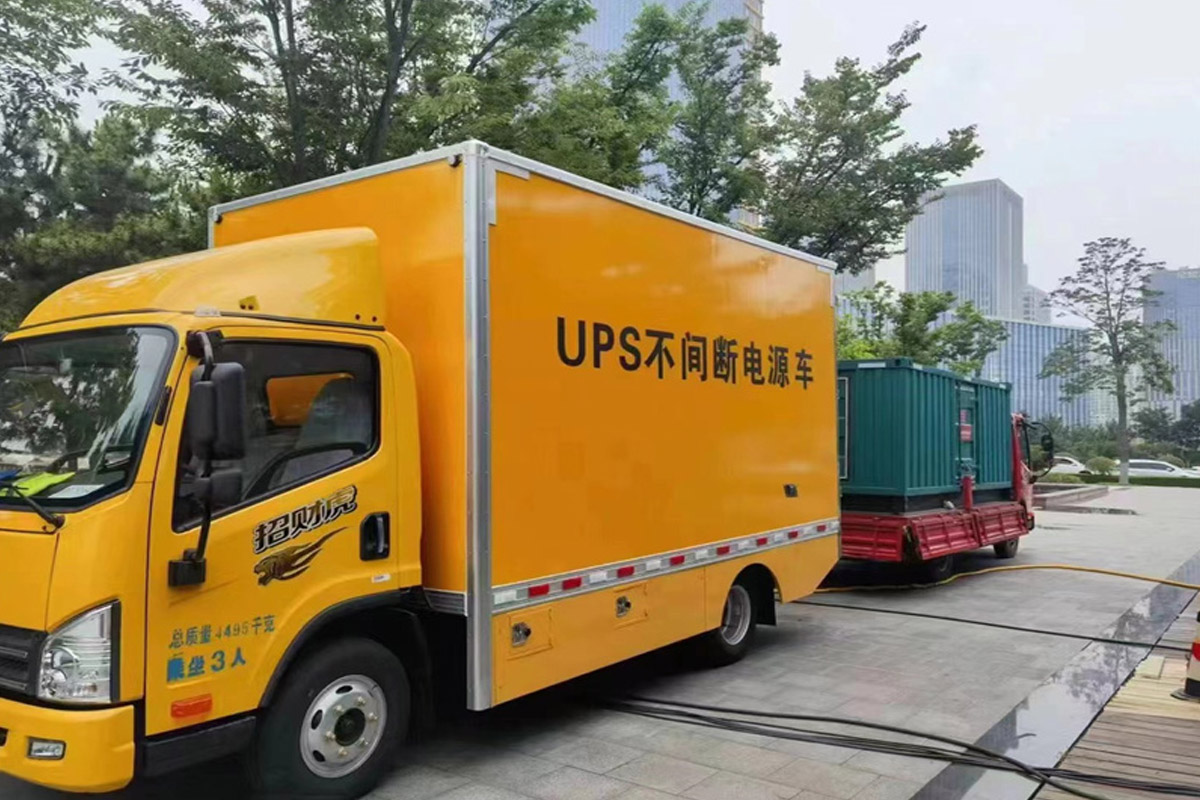 惠阳发电机租赁施工现场